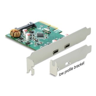 DeLOCK Delock PCI Express x4 Card to 2 x external USB 10 Gbps USB Type-C™ female