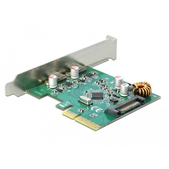 Delock PCI Express x4 Card to 2 x external USB 10 Gbps USB Type-C™ female