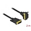 Delock DVI Cable 18+1 male to 18+1 male angled 2 m