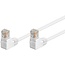 Goobay CAT 5e Patch Cable 2x 90° Angled, U/UTP, white 2 m