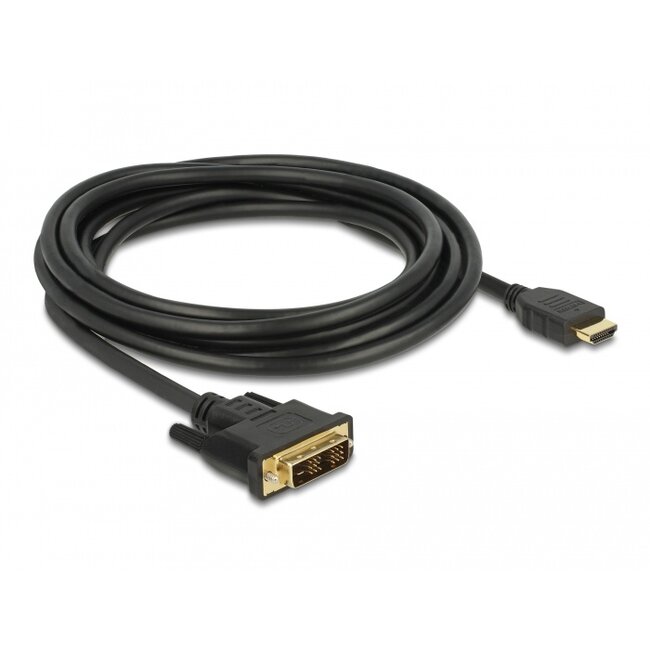 Delock HDMI to DVI 18+1 cable bidirectional 3 m