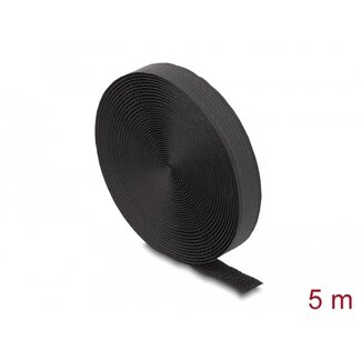 DeLOCK Delock Hook-and-Loop tape on roll with strap L 5 m x W 20 mm black