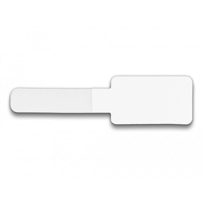 Delock Mini Hook-and-Loop Cable Holder L 90 mm x W 24 mm self-adhesive 10 pieces white