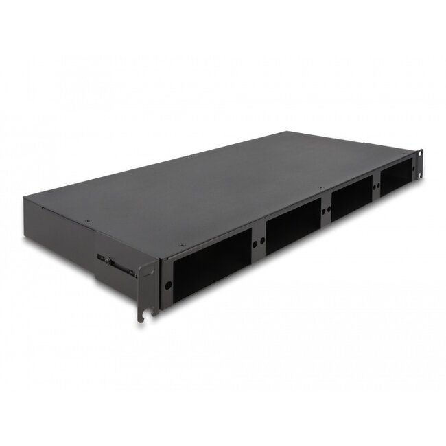 Delock 19″ Fiber Optic HD (High Density) Patch Panel 1U black