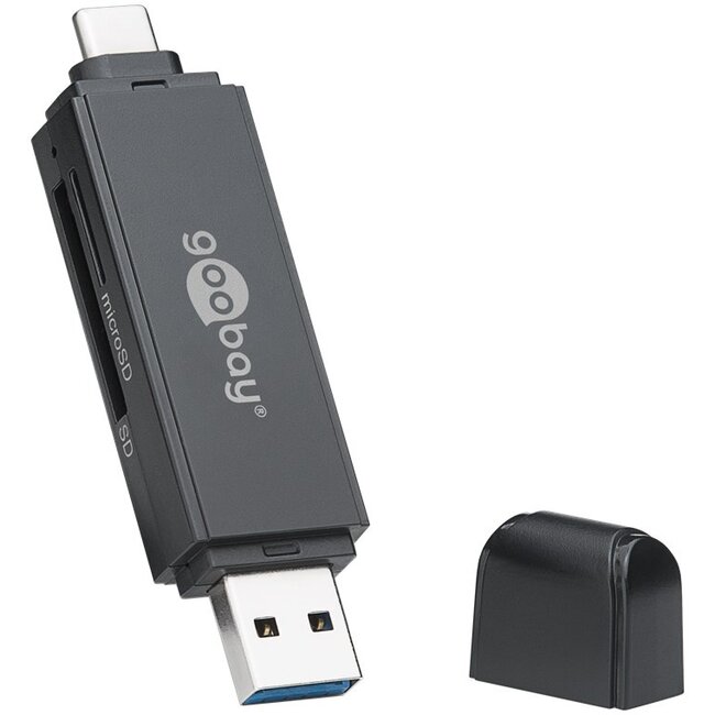 Goobay USB 3.0, USB-C™ 2in1 Card Reader