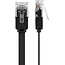 Goobay CAT 6 Flat Patch Cable, U/UTP, black 7 m