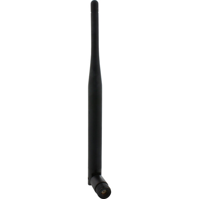 InLine® WLAN rubberen antenne, voor AP en Router, R-SMA, 5dBi