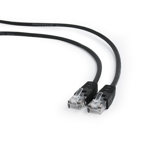 UTP Cat5E patchkabel, 10 m, zwart