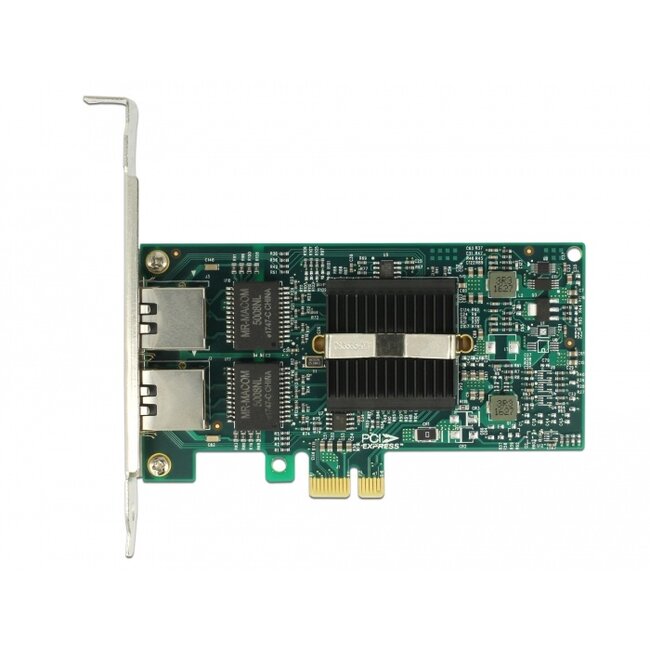 Delock PCI Express x1 Card 2 x RJ45 Gigabit LAN i82576