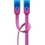 Goobay CAT 6A Flat Patch Cable U/UTP, magenta 2 m