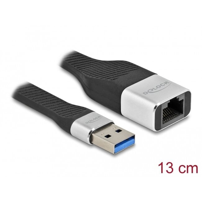 Delock FPC Flat Ribbon Cable USB Type-A to Gigabit LAN 10/100/1000 Mbps 13 cm