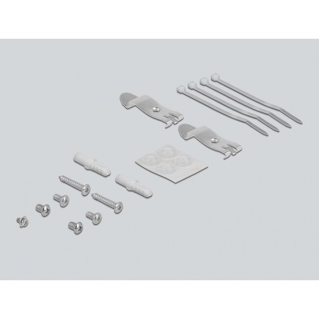 Delock Keystone Patch Panel 4 Port grey