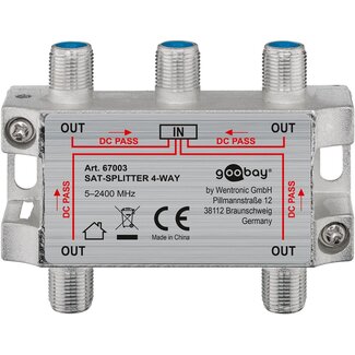 Goobay Goobay SAT Distributor, 4-Pack