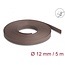 Delock Braided Sleeve rodent resistant stretchable 5 m x 12 mm brown