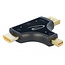 Delock 3 in 1 Monitor Adapter with HDMI / DisplayPort / mini DisplayPort in to HDMI out with 4K 60 Hz