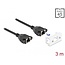 Delock Network Extension Cable for Easy 45 Module S/FTP RJ45 jack to RJ45 jack Cat.6A 3 m black
