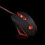 Gaming muis USB, zwart/rood