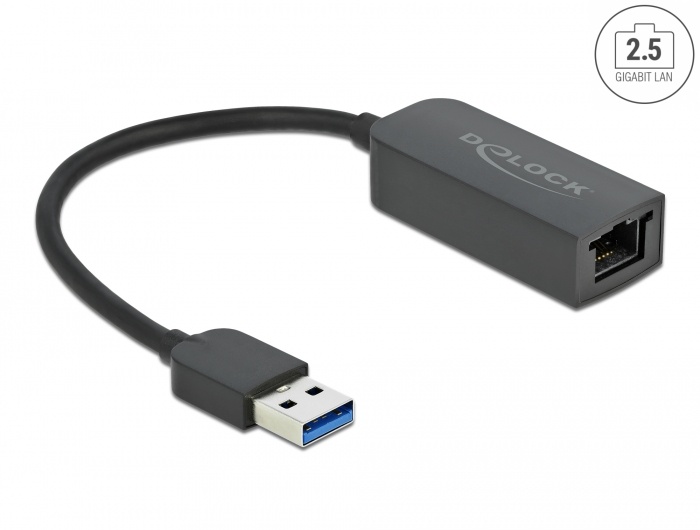 DeLOCK 66646 tussenstuk voor kabels USB 3.2 Gen 1 RJ45 Zwart