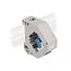 Delock DIN rail Adapter with Keystone LC Duplex female to LC Duplex female blue