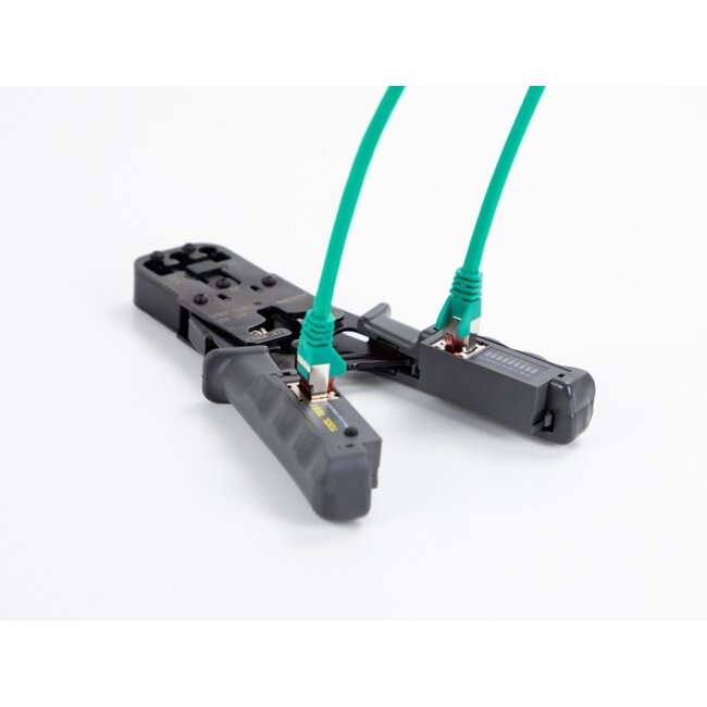 Delock Crimp tool with stripper and network tester for 8P (RJ45), 6P (RJ12/11), 6P DEC or 4P (RJ10) plugs