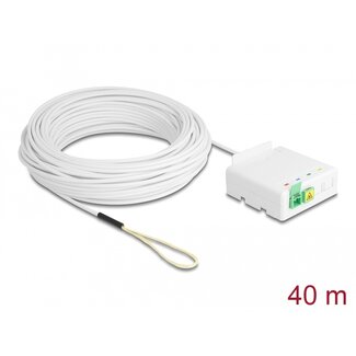 DeLOCK Delock Optical Fiber Connection Box 2 x SC/APC Simplex with drop cable set 40 m