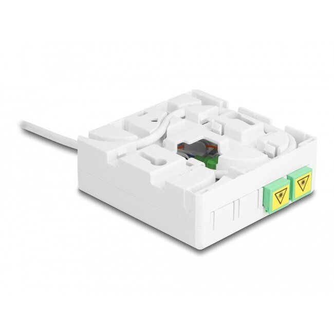 Delock Optical Fiber Connection Box 2 x SC/APC Simplex with drop cable set 40 m