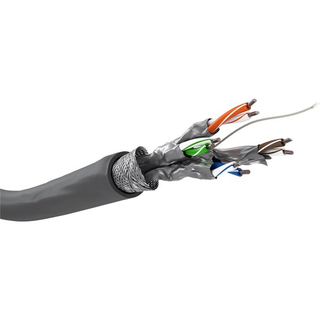 Goobay CAT 6 network cable, S/FTP (PiMF), grey 100 m