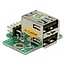 Delock USB Pinheader male to 2 x USB 2.0 female - up