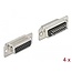 Delock D-Sub HD 26 pin female metal, solder version, 4 pieces