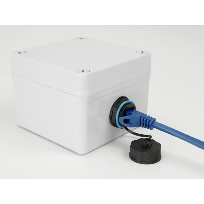 Delock Cable Connector RJ45 jack to Cat.6A LSA with protective cap waterproof