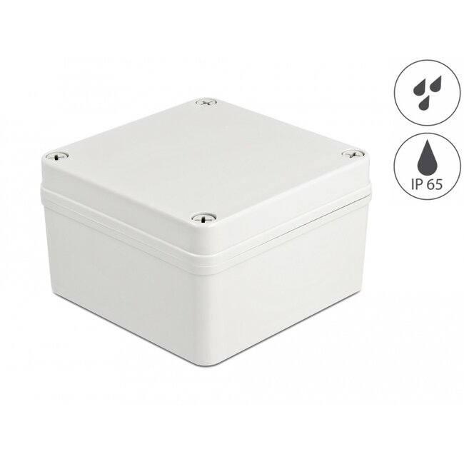 Delock Installation Housing IP65 waterproof 125 x 125 x 75 mm grey