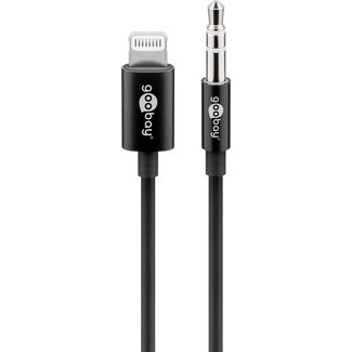 Goobay Goobay Apple Lightning Audio Connection Cable (3.5 mm), 1 m, Black 1 m