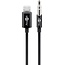 Goobay Apple Lightning Audio Connection Cable (3.5 mm), 1 m, Black 1 m