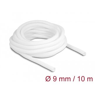 DeLOCK Delock Braided Sleeve self-closing 10 m x 9 mm white