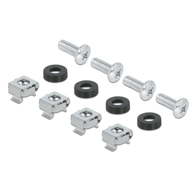 Delock 19″ Circuit-breaker strip with cover and DIN rail 3U metal grey