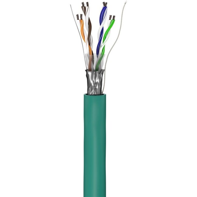 Goobay CAT 5e Network Cable, F/UTP, 100 m, green