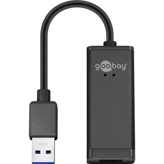 Goobay Goobay USB 3.0 Gigabit Ethernet Network Converter, Black