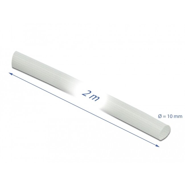 Delock Fiberglass Sleeving 2 m x 10 mm white