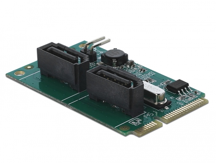 DeLOCK Mini PCIe Converter naar 2xSATA met RAID
