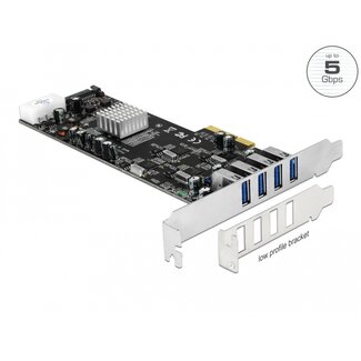 DeLOCK Delock PCI Express x4 Card > 4 x external USB 3.0 Quad Channel