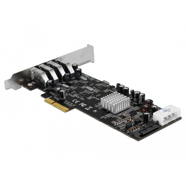 Delock PCI Express x4 Card > 4 x external USB 3.0 Quad Channel