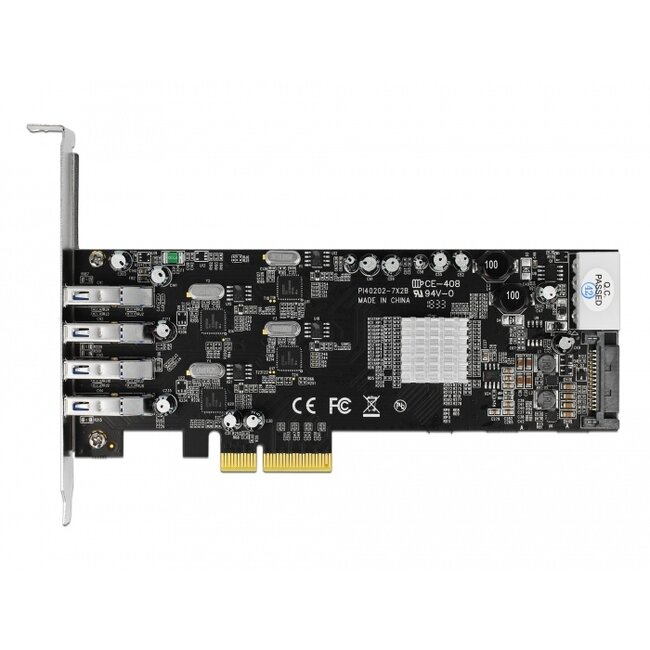 Delock PCI Express x4 Card > 4 x external USB 3.0 Quad Channel