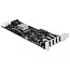 Delock PCI Express x4 Card > 4 x external USB 3.0 Quad Channel