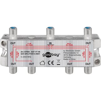 Goobay Goobay SAT Distributor, 6-Pack