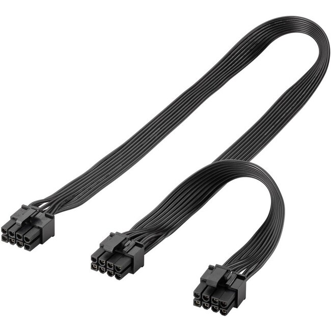Goobay Power Supply Cable 8-Pin Male to Dual 6+2 Male for PCIe
