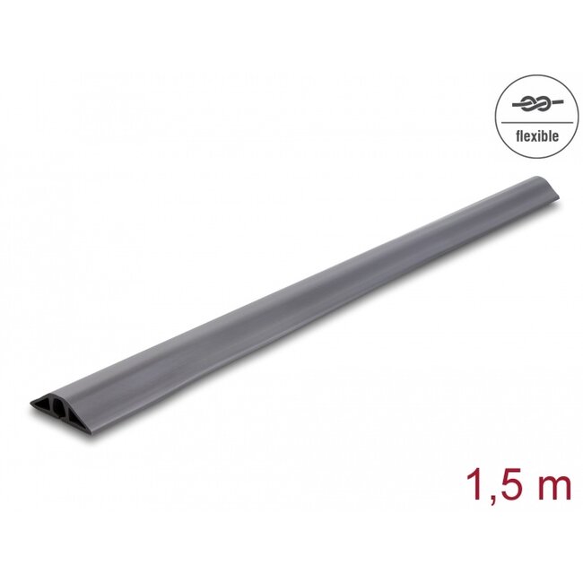 Delock PVC Cable Duct flexible 50 x 13 mm - length 1.5 m grey