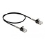 Delock Cable RJ45 plug to RJ45 plug with bend protection Cat.6A 50 cm black