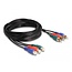 Delock RCA RGB Extension Cable 3 x male to 3 x female 3 m