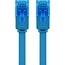 Goobay CAT 6A Flat Patch Cable U/UTP, blue 3 m