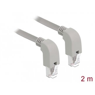 DeLOCK Delock Network cable RJ45 Cat.5e SF/UTP downwards / downwards angled 2 m